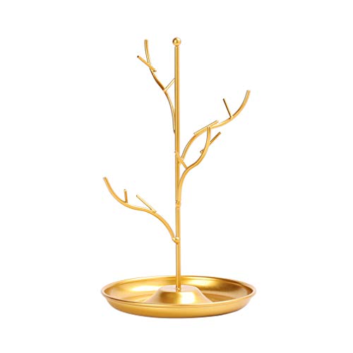 ZXX. Hängende Halskette Organizer, Metallschmuck Organizer Turm Halskette Baum Armband Display Stand für Ohrringe Halskette Armband Ringe Lagerung und Display Cover