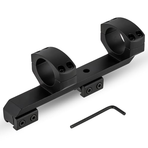 Supporto per Telescopio da 30 mm Monoculare a Doppio Anello con Compensazione Angolare da 20 MOA Base di Montaggio per Mirino Offset ad Alto Profilo per Dovetail da 11 mm