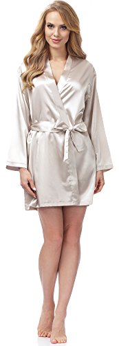 Preisvergleich Produktbild Merry Style Damen Morgenmantel MSFX797 (Beige, S)