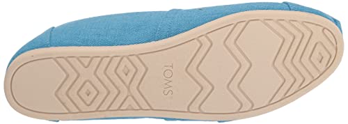 Image of TOMS Women's Alpargata Heritage Canvas Espadrille Loafer Flat, Island Blue, 7.5