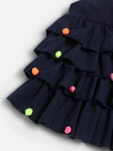 Image of Nautinati Baby Girls Strap Sleeve Fit & Flare Frock | Age 0-3 Years