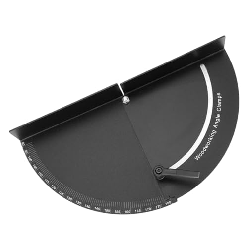 SEWACC Woodworking Protractor 180° Right Angle Clamp Sturdy Aluminum Square Clamps