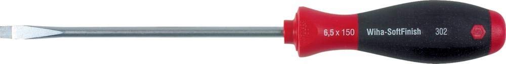 Wiha Slotted Screwdriver, 5.5 x 1 mm Tip, 125 mm Blade, 236 mm Overall
