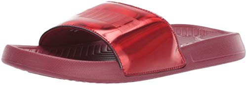 PUMA Women's Popcat Slide Sandal, pomegranate, 8.5 M US