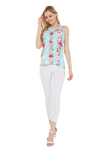 Image of Hawaii Hangover Family Matching Clothes, Pink Hibiscus Vine Turquoise | Family matching Hawaiian outfits, Pink Hibiscus Vine Turquoise, lightweight rayon, machine washable, tropical floral print