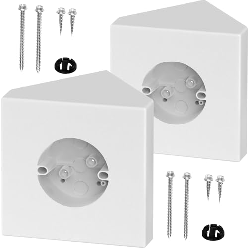 Fan Mounting Box Ceiling Fan Mounting Bracket Ceiling Fan Mounting Box Ceiling Fan Mounting Kit Fan Mounting Bracket Fits Cathedral Ceiling Angles of 80 or Up White 2-Pack