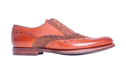 Image of BARKER Abingdon Men's Handmade Leather Brogue Oxford Dress Shoes Timeless Elegance & Superior Craftsmanship