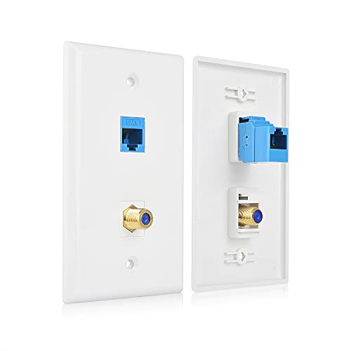 Wall Plates Cable Matters 180110x2 pasacables empotrables blancos