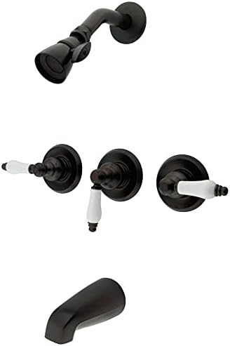 Kingston Brass Concord Tub & Shower Faucet – Oil Rubbed Bronze, 6.5” Escutcheon - View #8