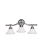 Modern 3 Light 24 Wide Bathroom Fixture
