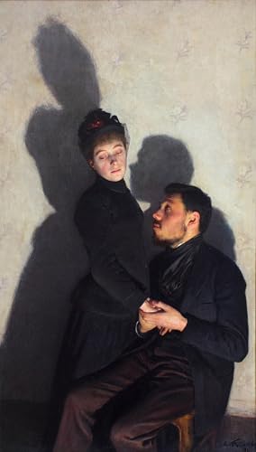 Décoration de la Chambre à Coucher : Image sur Toile Portrait Sombras Marcadas 60x90cm
