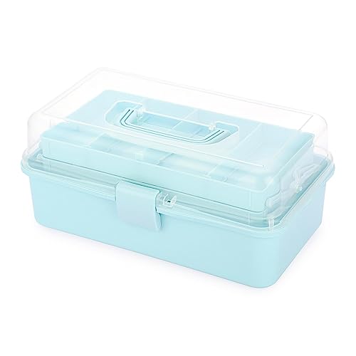 Btsky BTSKYTHN01193 3-Layer Plastic Dividing Storage Box Craft Organizer And Storage With Adjustable Spacers Portable Handled Art Supply Organizer Multipurpose Home Utility Box thumb #3