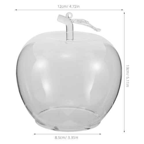 Cúpula de cristal con forma de fruta transparente para exhibición 3