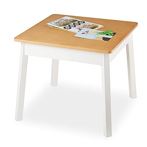 Melissa & Doug Wooden Square Table (White/Natural) #TOP6