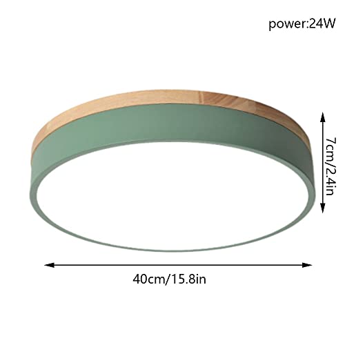Plafonnier LED rond encastré et moderne avec intensité variable à 3 couleurs - 6