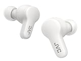 JVC New Gumy True Wireless Earbuds Headphones, Long Battery Life (up to 24 Hours), Sound with Neodymium Magnet Driver, Water Resistance (IPX4) - HAA7T2W (Coconut White), Compact
