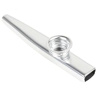 Alnicov Kazoo en métal en alliage d'aluminium avec 5 diaphragmes de flûte kazoo et une belle boîte pour instruments de… – Image 2