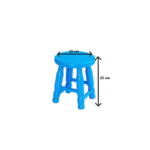 Banquinho/Banco Mocho Pequeno Azul