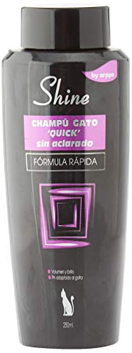 Arppe 2924012500 Champú Gato Shine Quick sin Aclarado, 250 ml