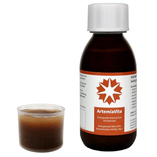 ArtemiaVita - Artemia Eier entkapselt dekapsuliert mit 95-99% Schlupf (120ml = 5 Mio. Eier)