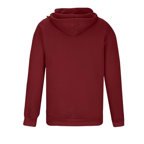 Hoodie For Men Full Zip Up Sweatshirts Long Sleeve Oversized Pullovers With Zipper Pockets Casual Fall Winter Coat3
