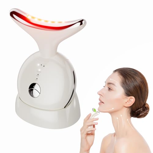 7 in 1 Face Massager Tool, Red Light Therapy for Face and Neck,Po...