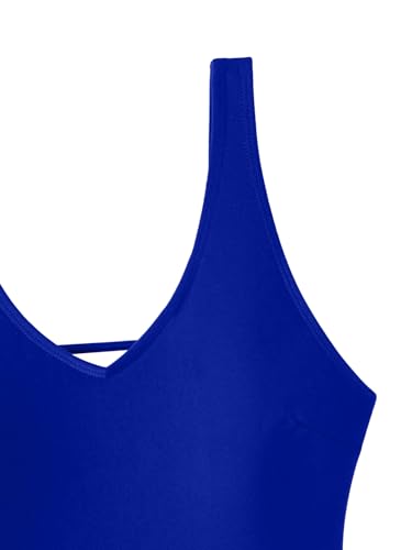 Image of Foxiny Sexy Backless Cheeky High Cut Leg Thong V Neck One Piece Swimsuit