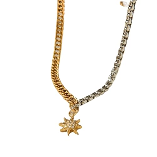 Collier chaîne étoile acier inoxydable pour un look bohème chic