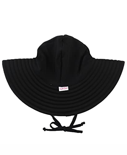 Image of RuffleButts Baby /Toddler Girls UPF 50+ Sun Protective Wide Brim Swimwear Sun Hat