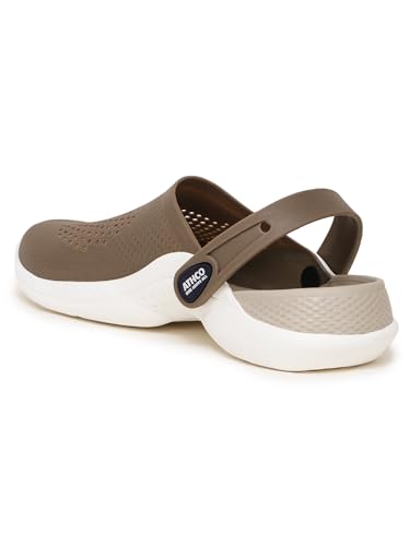 Image of Athco Avatar Clogs for Men|Boys|Unisex|Dual-Color Soft EVA Cushioned Footbed|Easy Wear with Adjustable Back Strap|Lightweight|Flexible|Breathable|Extra Soft Comfortable Anti-Skid Casual Mule|All-Season|Summer|Monsoon|Rain|Winter|Waterproof|Casual Slip-On Sandal|Indoor & Outdoor Wear|Trendy|Fashionable|Stylish|Shoes