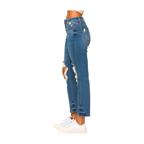 Judy Blue High Rise Distressed Boyfriend Jeans4
