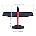 HAWK'S WORK 86cm EPP Foam Glider, Super Large Hand Throw Airplane Toy for Kids Outdoor Play & STEM Learning, Ideal Blank Airframe for DIY RC Conversion (XL, 2 Pack)
