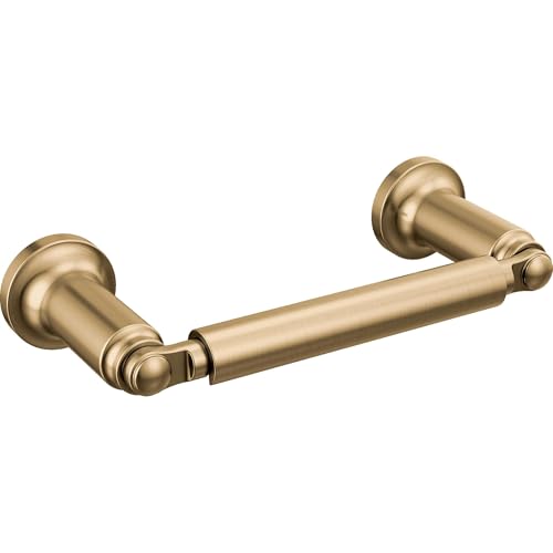 Delta Saylor (1-Pack) Wall Mounteded Pivot Arm Toilet Paper Holder in Champagne Bronze Gold Bathroom Accessories 73550-CZ