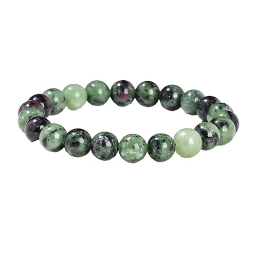 uXbg fB[X Y Mtg ی q[O NX^ uXbg - 8mm WFXg[ r[Y LkuXbg Pulseras Para Hombres Mujer XgbLOX^bt@[, One Size, NX^