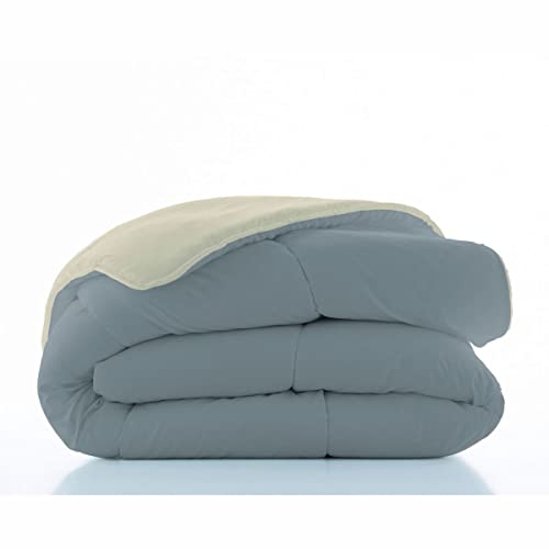 NATURALS Edredón Piedra L.198/Gris L.807 Cama 90