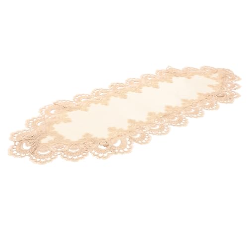 COLLBATH Mantel con Encaje y Antimanchas para Mesa de Picnic y Hogar Decoración Floral Elegante para Fiestas y Uso Diario