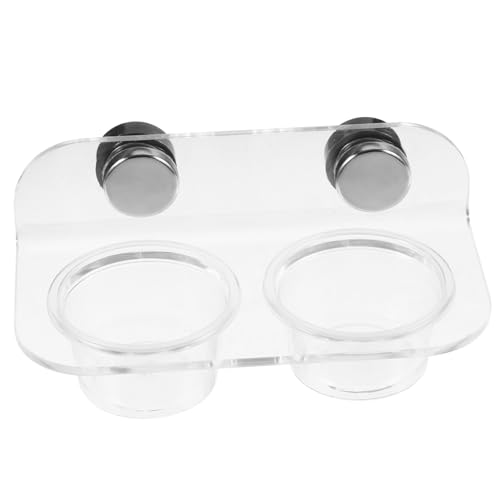 ANDRESLAD 爬虫類用磁性給餌カップ 小型トカゲ餌皿 水入れボウル 簡単設置 清掃簡単 ヤモリ ヘビ カメ用テラリウムアクセサリー