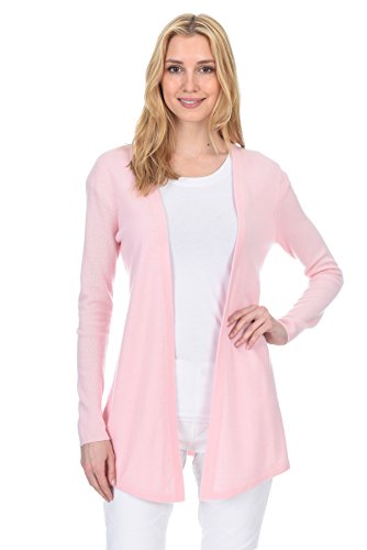 Image of State Fusio Open Front Cardigan Cashmere Wool Long Sleeve Fashion Sweater for Women (Runs Small)