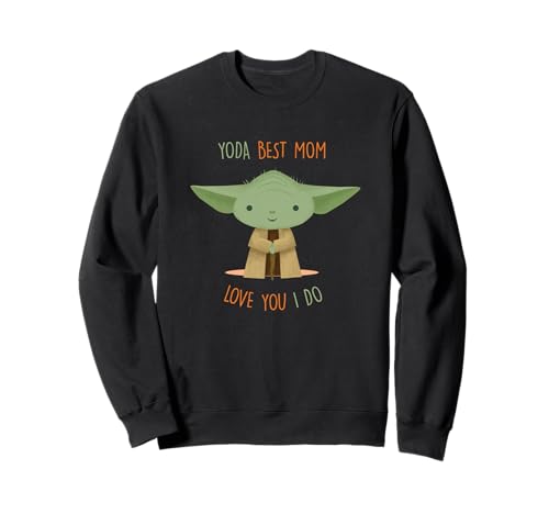 Sweat Star Wars Yoda Best Mom sweatshirt imprimé pop culture pour femme