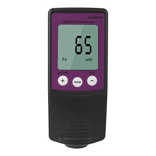 Thickness Tester Auto Paint Test Gauge Standard Digital Coating Thickness Gauge for Polishing Car Details with 0.1 Mil Resolution(Purple) Thickness Tester Auto Paint Test Gauge Standard Digital Coating Thickness Gauge for Polishing Car Details with 0.1 Mil Resolution(Purple)