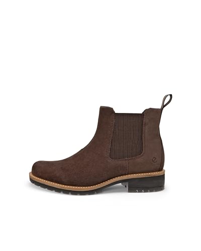 ECCO Damen ELAINA Casual Leder Chelsea Stiefel Coffee 41 – Ansicht 3