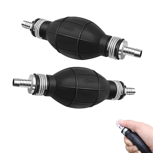 NIYATA 2 Pcs Poire Amorcage Carburant 8MM,Pompe Amorçage Bateau et Auto,Poire Essence Bateau,Pompe...