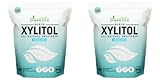DureLife XYLITOL Sugar Substitute 2.5 LB Bulk 2 Pack (80 OZ) Made From 100% Pure Birch Xylitol NON GMO - Gluten Free - Kosher, Natural sugar alternative, Packaged In A Resealable zipper lock Stand Up Pouch Bag