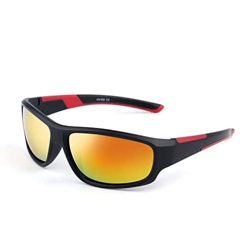 KENBO Kids Sunglasses for Boys Girls Wrap Around Sports Sunglasses with UV Protection Age 3-8