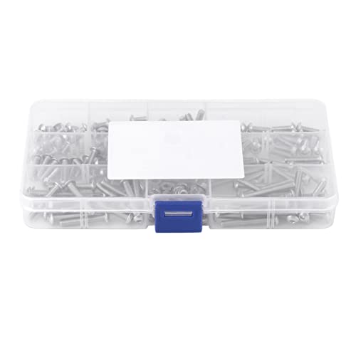 Kit tornillos acero inoxidable 304 hexagonal M4 210pcs