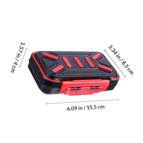 Organizador de Caja de Equipamiento para Pescar con Tapa ABS Negro miniatura 2