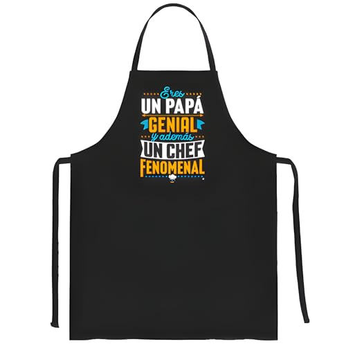 latostadora Delantal Regalo Papa Cumpleaños - Delantales Dia Padre Papa Cocinero Chef - Ideas Regalo Navidad Padre Papa - Regalos Originales Hombre - Papa Genial Chef Fenomenal