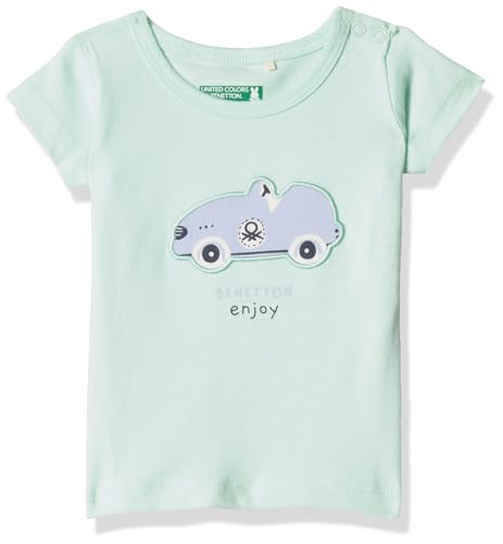 Image of UNITED COLORS OF BENETTON Baby Boy Cotton Striped Regular Fit T-Shirt