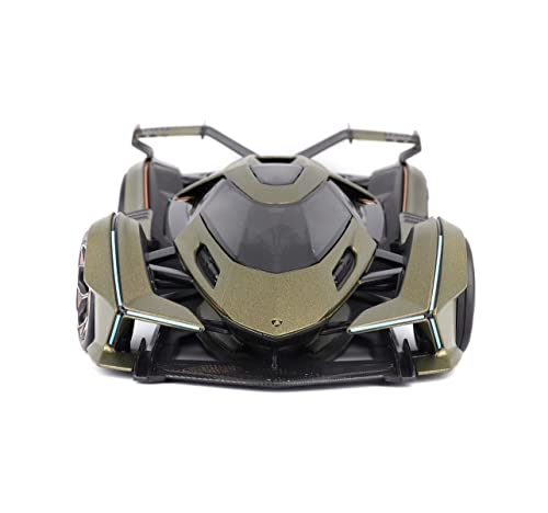 Maisto Modelo Diecast Lambo V12 Vision Gran Turismo Verde 1:18 miniatura 3