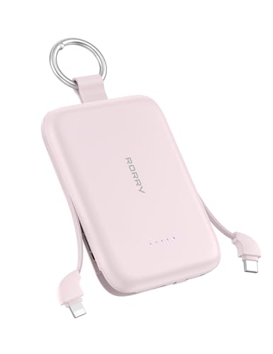Carga rápida PD 30W con la batería externa 10000 mAh RORRY y cable integrado